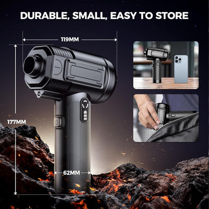 Compressed Air Duster - Mini Air Blower Rechargeable Cordless